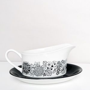 Vintage Manitou by Grindley Gravy Boat + Drip Tray